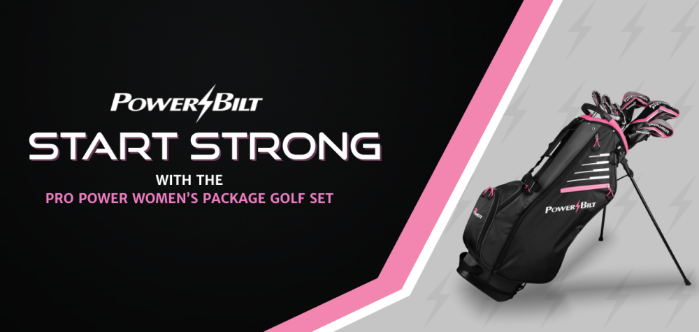 Start strong with a Powerbilt Pro Power ladies golf set