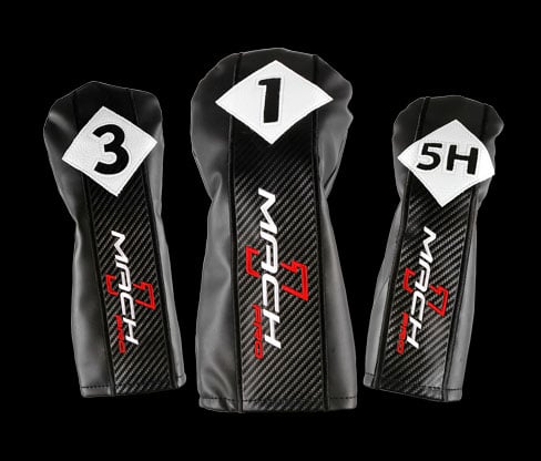 Orlimar Mach 1 Pro driver, 3 wood and 5 hybrid headcovers