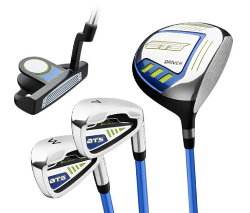 Orlimar ATS Blue/Lime set for ages 5-8 (driver, 7-iron, wedge, and putter)