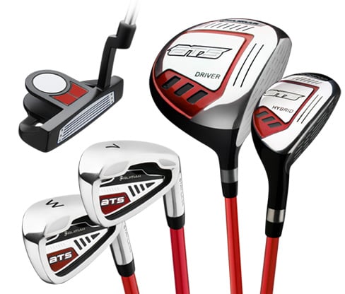 Orlimar ATS Red/Black set for ages 9-12 (driver, hybrid, 7-iron, wedge, and putter)