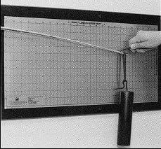 Golf shaft deflection board