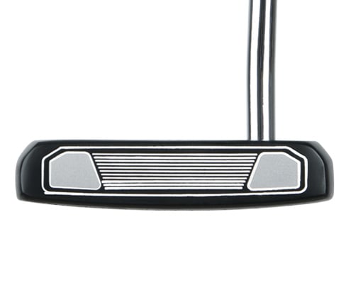 Soft TPU face insert of the Black/Silver Orlimar F60 putter