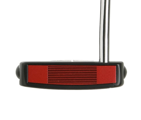 Soft TPU face insert of the of the Black/Red Orlimar F80 putter