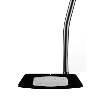 Putter with black double bend shaft