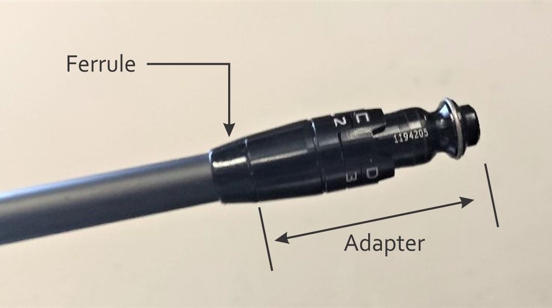 OEM adapter sleeve and ferrule on shaft