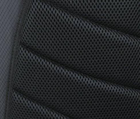 close up view of Orlimar SRX 7.4 stand bag's extra thick hip pad
