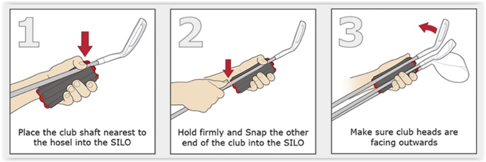 SILO Golf Club Carrier instructions