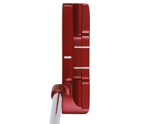 Orlimar Tangent T2 blade putter’s three contrasting white alignment lines