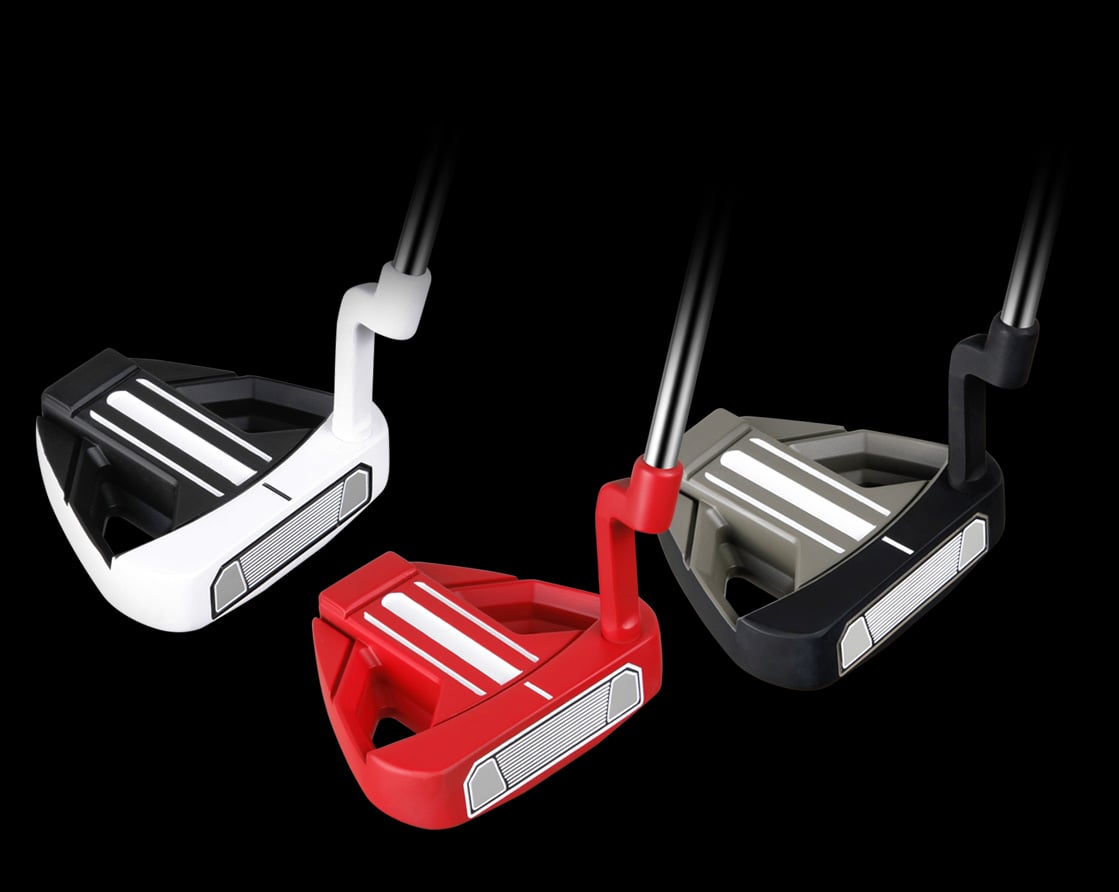 3 different colorrs of the Bionik 901 putter series