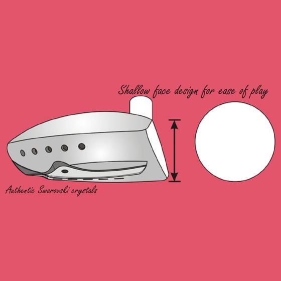 iBella Obsession Hot Pink Fairway Wood (RH) - Clubhead