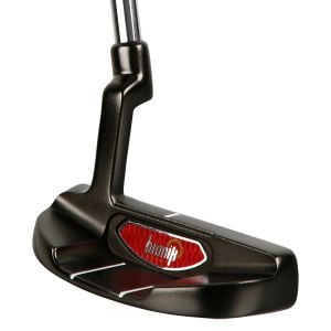 angled cavity view of the Bionik 105 Red Insert Putter