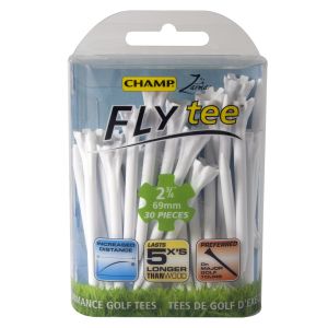 Champ Zarma FLYTee - 2.75" White Golf Tees 30 pack