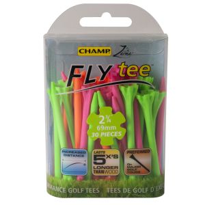 Champ Zarma FLYTee - 2.75" Mixed Neon Golf Tees 30 pack