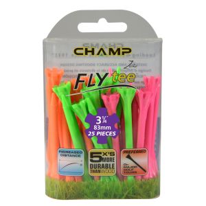 Champ Zarma FLYTee - 3.25" Mixed Neon Golf Tees 25 pack