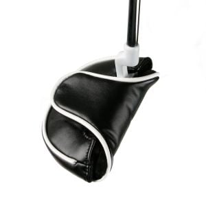 Black Mallet Putter Headcover on a putter
