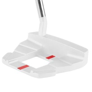 angled top and rear view of the white Orlimar F5 Putter