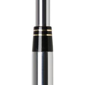 black golf club ferrule with 2 gold trim rings on top of a hosel