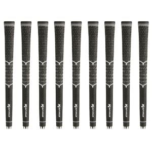 Karma V-Cord Black/Black Standard 9 Piece Golf Grip Bundle
