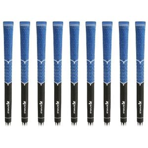 Karma V-Cord Black/Blue Standard 9 Piece Golf Grip Bundle