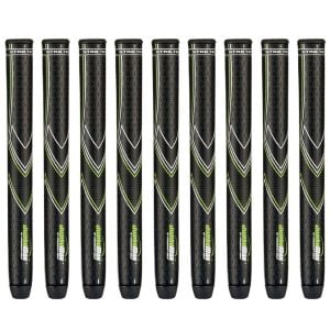 JumboMax STR8 TECH Non-Taper Tour Series Medium (+ 5/16") - 9 piece Golf Grip Bundle