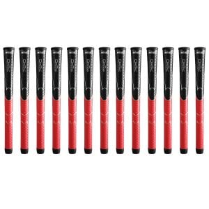 Winn Dri-Tac Standard Black/Red - 13 Piece Golf Grip Bundle
