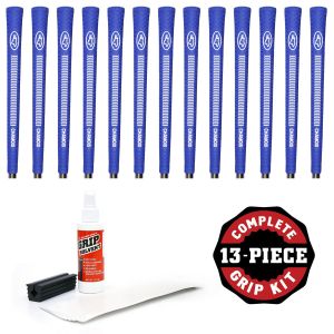 Avon Chamois Blue Jumbo - 13 piece Golf Grip Kit (with tape, solvent, vise clamp)