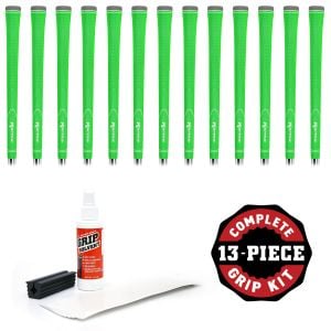 Karma Neion II Green - 13 piece Golf Grip Kit (with tape, solvent, vise clamp)