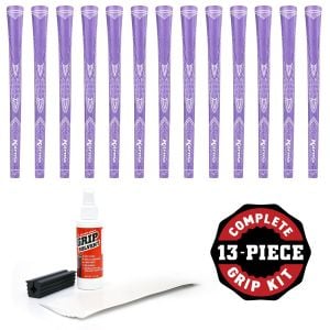 Karma Purple Sparkle  - 13 piece Golf Grip Kit (with tape, solvent, vise clamp)