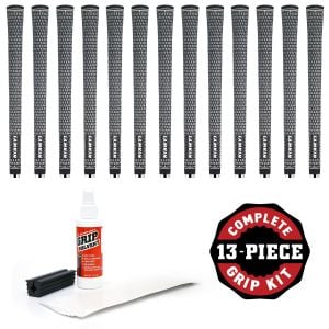 Lamkin Crossline Cord - 13 piece Golf Grip Kit (with tape, solvent, vise clamp)
