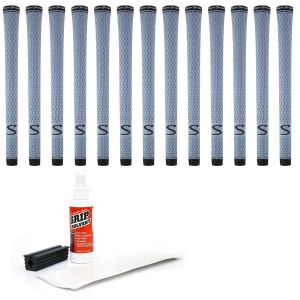 SuperStroke S-Tech Standard Gray - 13 piece Golf Grip Kit (with tape, solvent, vise clamp)