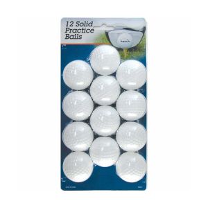 Intech Hollow, Dimpled Practice Golf Balls (12-Pack, White)