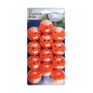 Intech Practice Golf Balls with Holes, 12 Pack (Orange)
