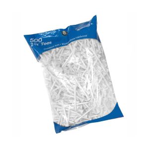 500 pack of 2-3/4" tall Intech white golf tees