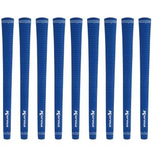 Karma Velour Blue Midsize (+1/32") - 9 Piece Golf Grip Bundle