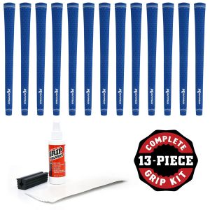 Karma Velour Blue Jumbo - 13 piece Golf Grip Kit (with tape