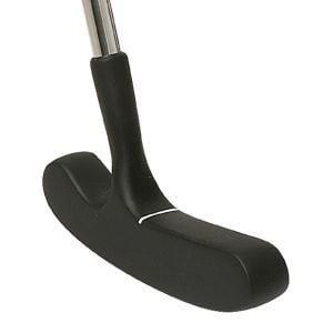 Angled top view of the Black Zinc Two-Way Putter