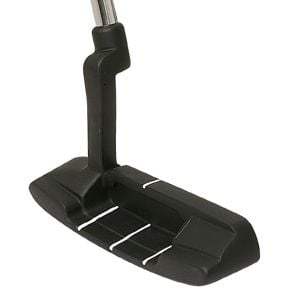 Angled cavity view of the Black Zinc Putter