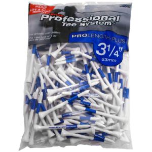Pride Professional Tee System 3-1/4" Pack of 135 Golf Tees - White