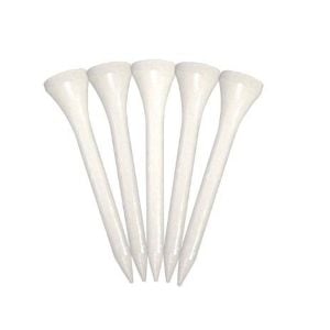 Pride Deluxe Wood Golf Tees 2-3/4" Pack of 50 - White