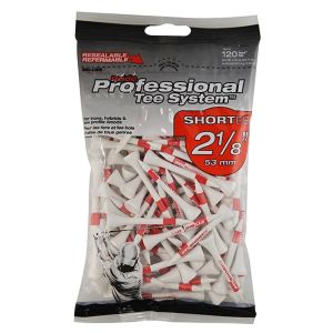 Pride Professional Tee System 2-1/8" Pack of 120 Golf Tees - White