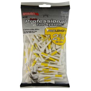 Pride Professional Tee System 2-3/4" Pack of 100 Golf Tees - White