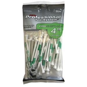 Pride Professional Tee System 4" Pack of 50 Golf Tees - White