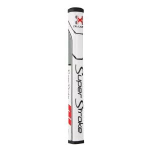 SuperStroke Traxion SS2R (Square) Golf Putter Grip -White/Red/Grey