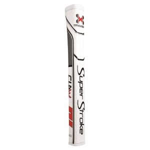 SuperStroke Traxion Claw 1.0 Putter Grip - White/Red/Grey