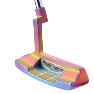 angle back cavity view of the Orlimar Golf Tangent T2 Blade Putter with Chroma PVD Finish