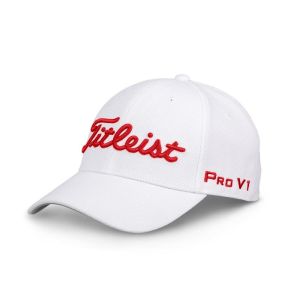 Titleist Tour Elite Fitted Cap - White/Red