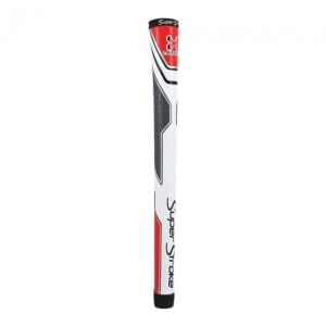 SuperStroke Traxion Tour Standard Golf Grip - White/Red/Grey