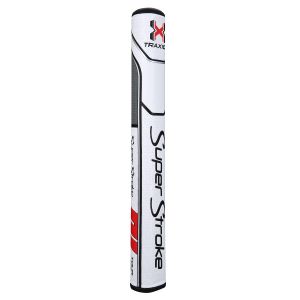 SuperStroke Traxion Tour 3.0 Golf Putter Grip - White/Red/Grey