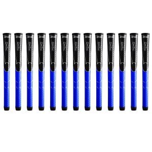 Winn Dri-Tac Midsize (+1/16") Black/Blue - 13 Piece Golf Grip Bundle