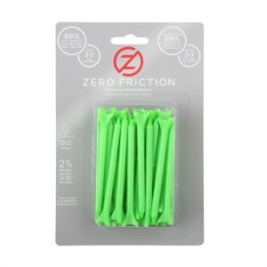 Zero Friction 3 Prong - 2.75" Green Golf Tees 50 pack